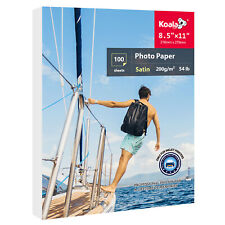 Koala Premium Photo Paper 8.5X11 Satin 100 Sheets Semi-gloss for Inkjet Epson HP picture
