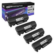 4pk Compatible HY Black Toner Cartridge for Lexmark 501H 50F1H00 MS310 MS312 picture
