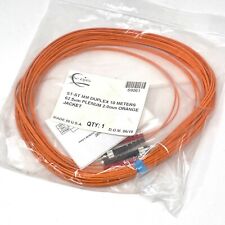 iFiber Optix 69061 Optical Fiber Cable ST-ST MM Duplex 10m 62.5um 2.0mm, Orange picture