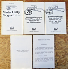 5 Vintage CardCo Card Instruction Manuals Vic-20 C64 Commodore printer book picture