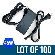 Lot of 100 Original 45W Lenovo AC Power Adapter 20V 2.25A Square Tip & Cord picture