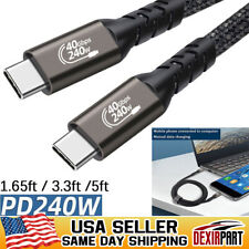 USB 4.0 Data Cable 40Gbps Thunderbolt 4/3 8K Video Display 240W Fast Charging picture