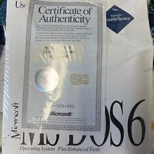 SEALED Microsoft MS DOS 6 Full Version 5.25 Floppy Disc Operating System picture