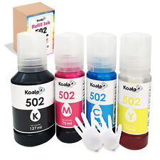 4PK Koala Ink Refill Kits Fit Epson 502 ET-2750 2760 2850 2700 3760 4760 ST-2000 picture