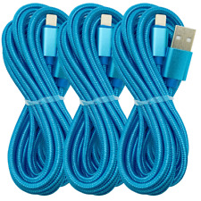 3 Pack 10Ft Fast USB Charger Charging Cable Cord Braided For Apple iPhone iPad picture