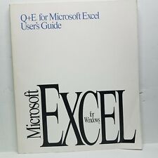 Q+E For Microsoft Excel Users Guide - Microsoft Excel For Windows picture
