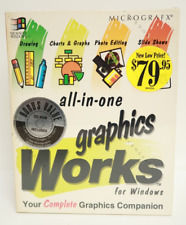 Graphic Works for Windows Micrografx All-In-One PC Computer Software 3.5