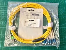 MOLEX QSFP MPO/MTP 8F to 4x LC Fiber Optic Breakout Cable, Singlemode OS2 Yellow picture