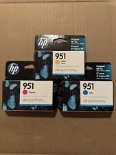 x3 New OEM HP 951 z10 Ink color Combo 3 Three Pack Sealed Lot BOX EXP 19-22 picture