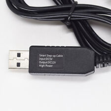 50pcs 3.3ft/1M USB A Male 5V To 12V DC 3.5x1.35mm Right Angle Male Step-Up Cable picture