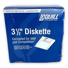 QUILL 3 1/2 Floppy Diskettes Formatted Double Sided High Density 1.44 MB 25 Pack picture