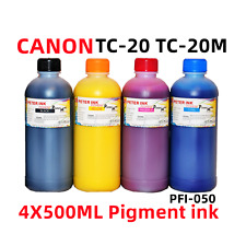 4X500ML Pigment Ink refills CANON imagePROGRAF TC-20 TC-20M PFI-050 picture
