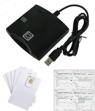 Smart Chip EMV SIM Eid Card Reader Writer Programmer with 5Pcs Blank Programable picture