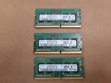 LOT OF 3 GENUINE SAMSUNG M471A5244CB0-CRC LAPTOP MEMORY 4GB PC4-2400T W3-4(16) picture
