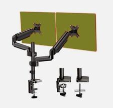 HUANUO HNDSK2 DUAL Monitor Arm Mount Full Motion Gas Spring for 17-32
