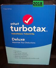 2018 Turbo Tax Deluxe Federal Windows / Mac NO State New ‼️Sealed Turbotax USA picture