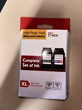 For Canon PG-260xl Black 262xl Color Complete Set Of Ink Brand New Sealed picture