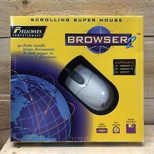 Fellowes Scrolling Super Mouse Browser 2 Vintage 1997￼ Roller Ball New Open Box picture