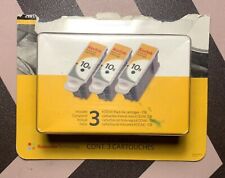 Kodak 10B Genuine OEM 3 pk Triple Pack Black Set Ink Cartridges New Sealed Cheap picture
