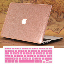 PU Leather Bling Shiny Glitter Hard Case Cover for MacBook Air Pro 13 