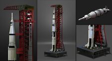 Nasa Saturn V Rocket and Launch Pad Apollo 3D model, file STL OBJ for 3D Printer picture