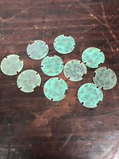 Vintage Lot of 10 Blank Round Circuit Boards 1.75