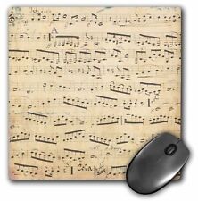 3dRose Grunge Musical notes - vintage sheet music - yellowed piano notation - pi picture