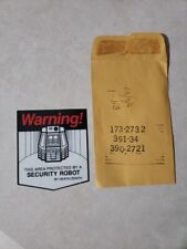 RARE Heathkit RT-1 This Area Protected By A Robot Decal- Extremely Cool picture