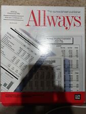 ALLWAYS IBM SPREADSHEET PUBLISHER FOR LOTUS 1-2-3 FUNK SOFTWARE 1988 3 DISCS NEW picture