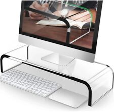 AboveTEK Monitor Stand Large Monitor Riser 20 Inch Crystal Clear NEW in Open Box picture