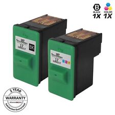 2pk Black & Color Ink Cartridge for Lexmark 17 27 10N0217 X1290 X2240 X1240 picture