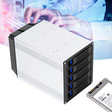 3.5 Inch Hard Drive Enclosure Internal 5-Bay HDD Hot Swap Mobile Rack Cage Tray  picture