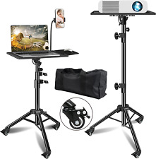Projector Stand with Wheels,Foldable Laptop Tripod Adjustable Height Pr picture