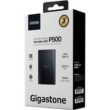 Gigastone 500GB Portable SSD Ultra Slim 550MB/s. USB 3.1 Type-C Win/Mac/Android picture