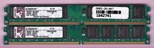 4GB 2x2GB KINGSTON KVR667D2N5/2G DDR2-667 PC2-5300 Low Profile Ram Memory Kit picture
