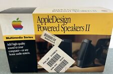 Vintage Apple Design Powered Speakers II M32611LL/A 1994 WITH BOX Never Used picture