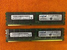 32GB (2x16GB) CRUCIAL CT204872BB160B 16GB 2Rx4 PC3-12800R-11-13-E2 SERVER RAM picture