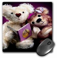 3dRose Teddy Bear reading  MousePad picture