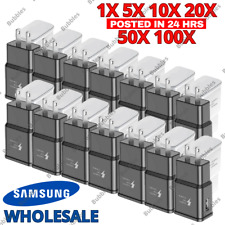100X Wholesale Bulk For Samsung Adaptive USB Wall Charger US Block Power Adapter picture
