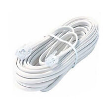 Steren 7ft 4C Modular Flat Telephone Line Cord White picture