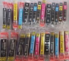 Lot of 26 Canon Compatible Ink Cartridges C-250XL C-251XL BK PGBK Yellow Magenta picture