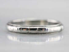 Vintage 18K White Gold Wedding Band picture