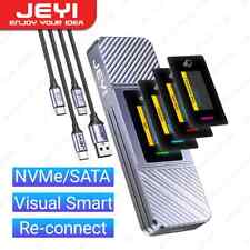 JEYI USB3.2 Gen2 Visual Smart M.2 NVMe External HDD SSD Enclosure  Case picture