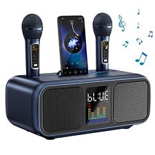 SINWE Karaoke Machine for Adults & Kids，Portable Bluetooth Speaker with 2 UHF... picture