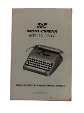 Vtg SMITH CORONA STERLING Instruction Manual User Guide Pamphlet  picture