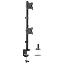 VIVO Dual Computer Monitor Desk Mount Stand Vertical Array | 2 Screens up to 27