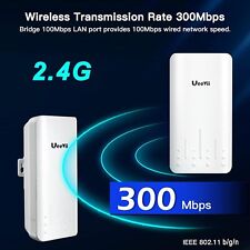 UeeVii CPE241 2.4G Wireless Bridge 1KM 100Mbps Point to Point Outdoor CPE 8dBi picture