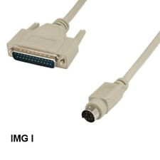 Kentek 6' Feet Mini DIN 8 to DB25 Mac to Imagewriter I Printer Cable 28 AWG picture