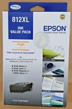 Genuine Epson 812XL High Yield Ink Cartridges , Value Pack (4 Inks) - New Stock picture