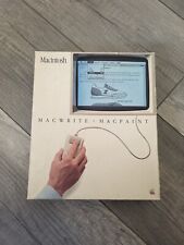 RARE 1984 Macintosh Macwrite Macpaint Box Set With Cassette & Floppy Disks picture